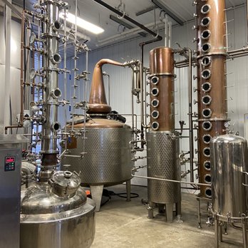 Old Monroe Distilling - a row of distilling vessels - Distilleries Near Me - Columbia, Illinois