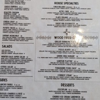 Ghost Ranch - menu side one: food! - Cocktail Bars Near Me - Tempe, Arizona Ghost Ranch - menu side one: food! - Cocktail Bars Near Me - Tempe, Arizona