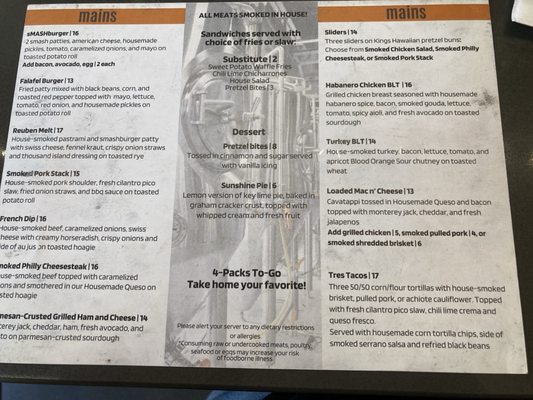 Menu photo 8 Mash Lab Brewing & Kitchen Windsor, CO Menu photo 8 Mash Lab Brewing & Kitchen Windsor, CO
