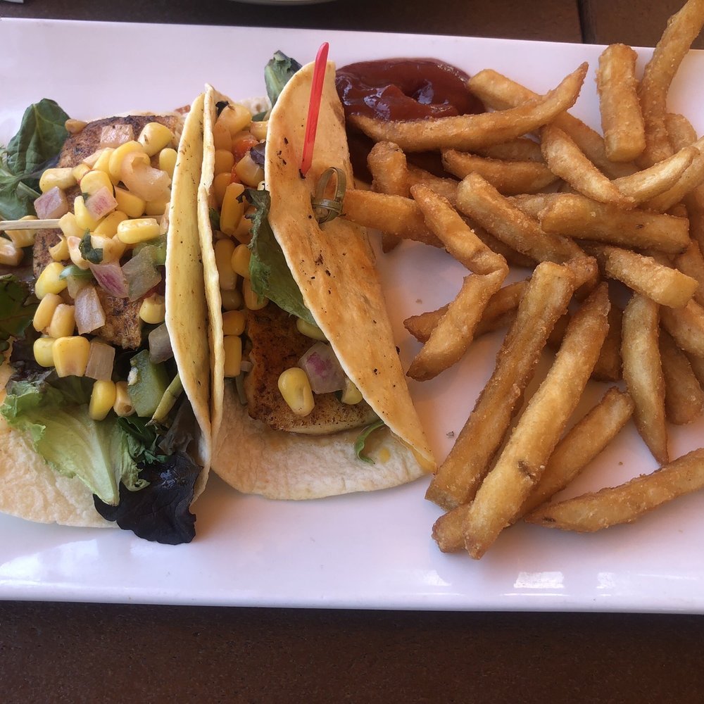 Coconuts On The Beach - Mahi Reef tacos no rice and beans sub french fries pretty tasty! - Bars Near Me - Cocoa Beach, Florida Coconuts On The Beach - Mahi Reef tacos no rice and beans sub french fries pretty tasty! - Bars Near Me - Cocoa Beach, Florida