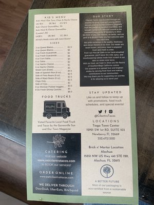 Menu photo 2 Cilantro Tacos Newberry, FL Menu photo 2 Cilantro Tacos Newberry, FL