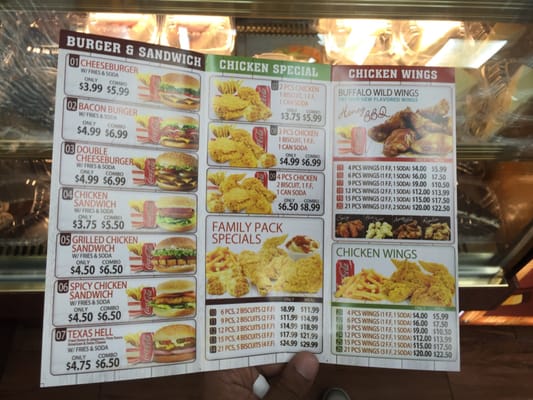 Menu photo 2 Tex's Chicken & Burgers Bronx, NY Menu photo 2 Tex's Chicken & Burgers Bronx, NY