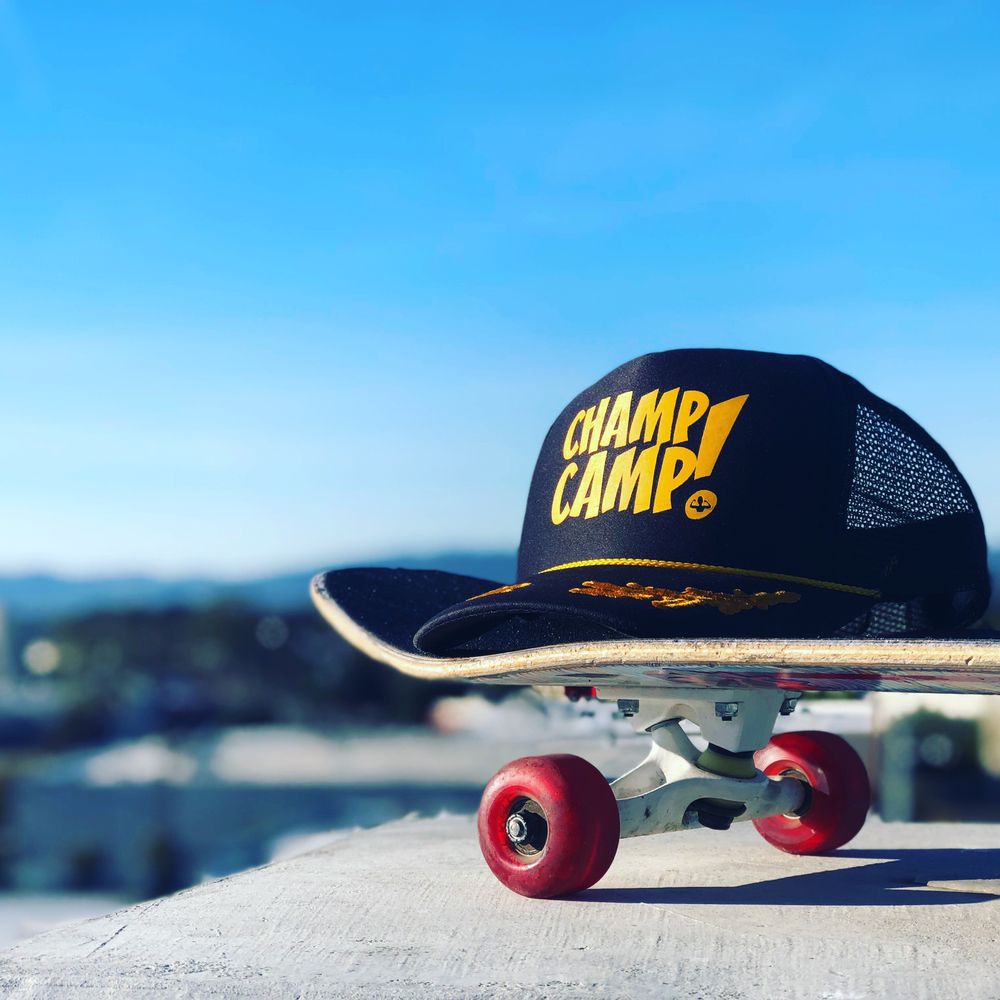 Champ Camp Skate Logo