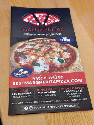 Menu photo 1 Margherita Pizza Bel Air, MD Menu photo 1 Margherita Pizza Bel Air, MD