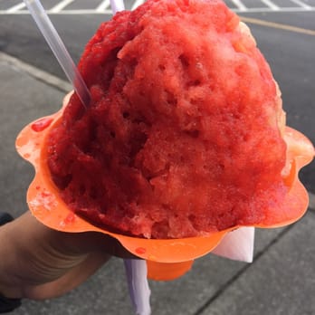 Mountain Magic Shave Ice - Strawberry, coconut & horchata- small size - Shaved Ice Near Me - Waipahu, Hawaii Mountain Magic Shave Ice - Strawberry, coconut & horchata- small size - Shaved Ice Near Me - Waipahu, Hawaii