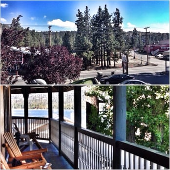Fireside Lodge - Our views from our suite balcony - Hotels Near Me - Big Bear Lake, California Fireside Lodge - Our views from our suite balcony - Hotels Near Me - Big Bear Lake, California
