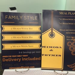 Mimosa & Thymes - Meal Plans!