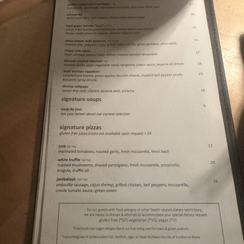 BB's - Menu - New American Near Me - Jacksonville, Florida