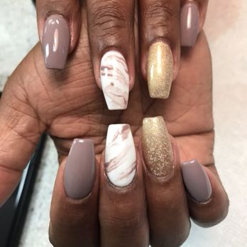 Nail Expert & Spa - Full set with gel polish and design - Nail Salons Near Me - Tupelo, Mississippi