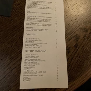 Frankie’s - Drink menu - Cocktail Bars Near Me - Oceanside, California