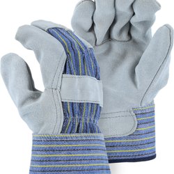 G P Roadway Solutions - Majestic leather palmed work glove.