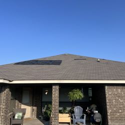 Circle B Roofing - Jeff's tarp job before the storm hit.
