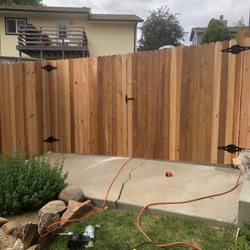 Denver 303 Fencing Repair - 6 feet cedar double gate. Clear stain