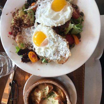 Everett's 8800 - French onion soup and the Quinoa & Eggs - New American Near Me - Big Sky, Montana Everett's 8800 - French onion soup and the Quinoa & Eggs - New American Near Me - Big Sky, Montana