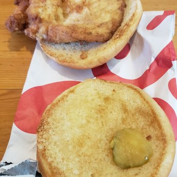 Chick-fil-A - They put a single pickle in my sandwich wth!! - Fast Food Near Me - Riverside, California Chick-fil-A - They put a single pickle in my sandwich wth!! - Fast Food Near Me - Riverside, California