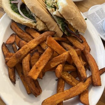 Eggy's Diner Chicago - Panini with sweet potato fries - Breakfast & Brunch Near Me - Chicago, Illinois