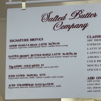 Salted Butter - Drinks - Desserts Near Me - Pasadena, California Salted Butter - Drinks - Desserts Near Me - Pasadena, California