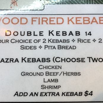 Mazra - Menu - Mediterranean Near Me - San Bruno, California