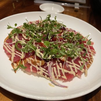 Morimoto Napa - Tuna pizza - Japanese Near Me - Napa, California