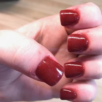 Infinity Nails and Spa - My sisters nails after getting them done here... - Nail Salons Near Me - San Antonio, Texas