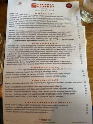 Menu photo 2 The Factory Kitchen Los Angeles, CA Menu photo 2 The Factory Kitchen Los Angeles, CA