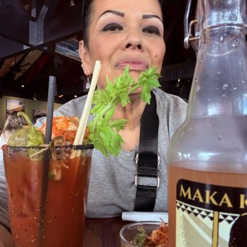 Nalu's South Shore Grill - Fan of fun cocktails? Try the Kim-chee Bloody Mary. Ms.Bartendress DIDN'T play around w/ da heaps of KimChee in da drink! - Hawaiian Near Me - Kihei, Hawaii Nalu's South Shore Grill - Fan of fun cocktails? Try the Kim-chee Bloody Mary. Ms.Bartendress DIDN'T play around w/ da heaps of KimChee in da drink! - Hawaiian Near Me - Kihei, Hawaii