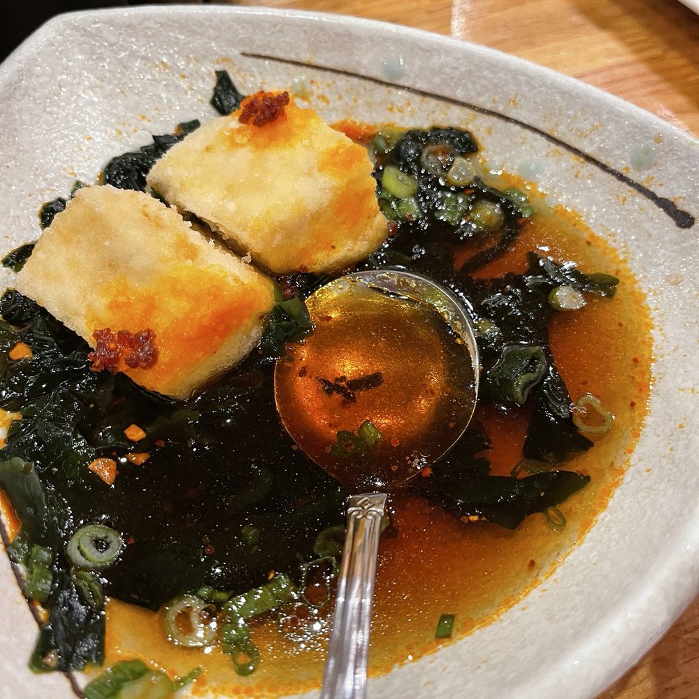 Agadashi tofu... some of it... we ate some before taking the picture
