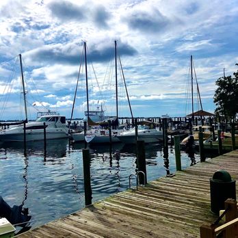 Poor Richard's Sandwich Shop - View from off their back outdoor eating area - Sandwiches Near Me - Manteo, North Carolina