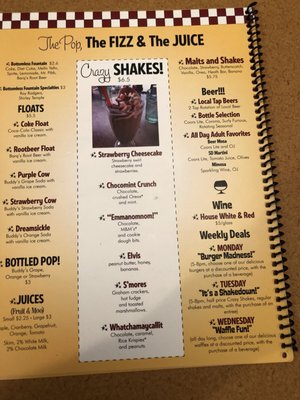 Menu photo 8 Phillips Avenue Diner Sioux Falls, SD