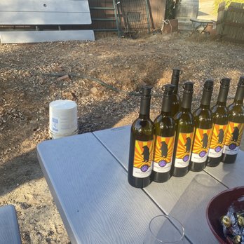Bear River Winery - bottles of beer on a picnic table - Wineries Near Me - Meadow Vista, California