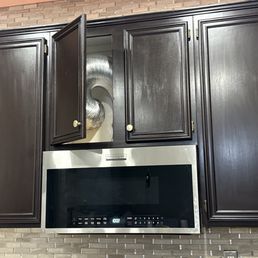 Microwave with external ventilation Microwave with external ventilation
