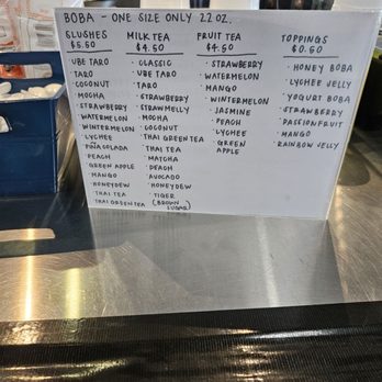 Sisig & Boba - Boba menu - Filipino Near Me - Tracy, California