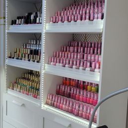 Nail polish wall