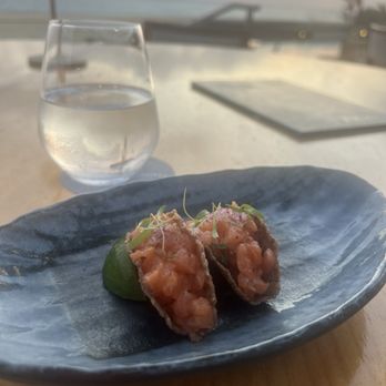 Nobu Restaurant - Salmon tacos - Japanese Near Me - Cabo San Lucas, BCS