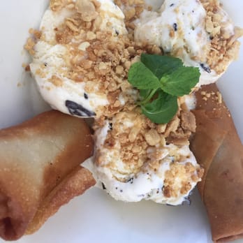 Pho Vista - Banana egg rolls with ice cream. Perfect sweet ending to a good meal - Vietnamese Near Me - Vista, California