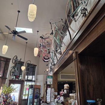 Linn's Restaurant - So many bikes on the walls - American Near Me - Cambria, California Linn's Restaurant - So many bikes on the walls - American Near Me - Cambria, California