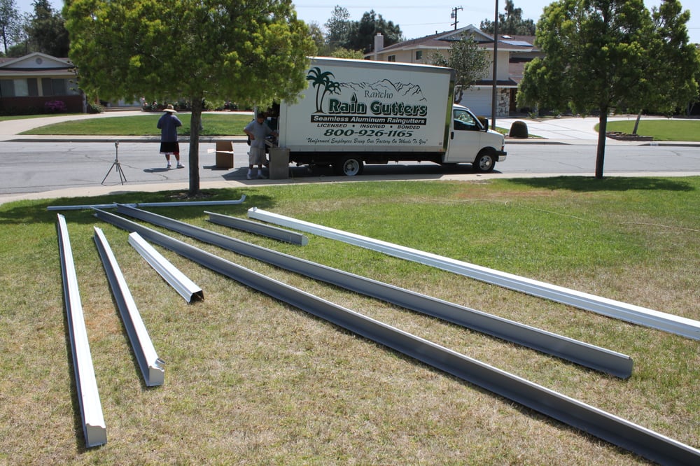Slide of Rancho Rain Gutters