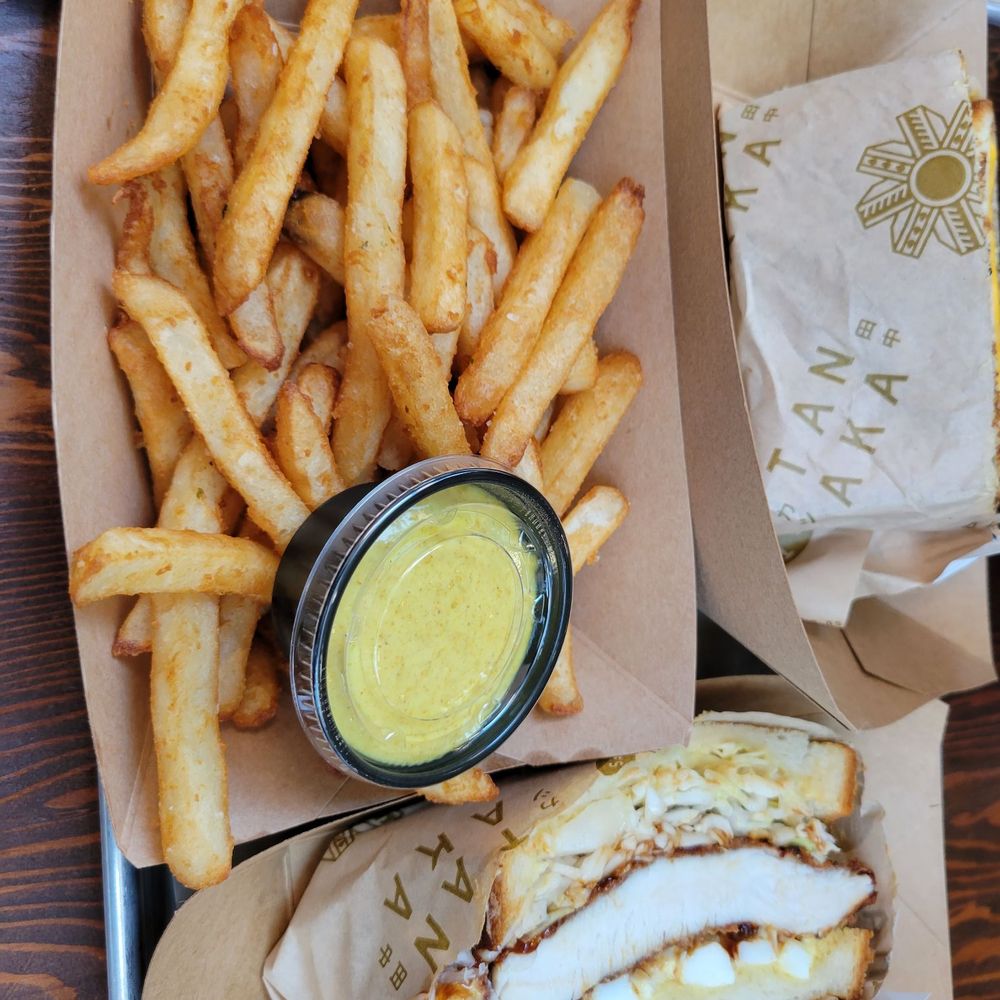 Tanaka - Chicken katsu sandwich and fries - Japanese Near Me - Tigard, Oregon Tanaka - Chicken katsu sandwich and fries - Japanese Near Me - Tigard, Oregon