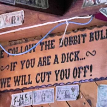 Lagorio's Grill & Bar - Awesome sign at the bar - American Near Me - Farmington, California