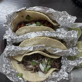 Taquería La Moreliana - From top to bottom pastor asada barbacoa can't see the asada but it was amazing - International Grocery Near Me - Conyers, Georgia Taquería La Moreliana - From top to bottom pastor asada barbacoa can't see the asada but it was amazing - International Grocery Near Me - Conyers, Georgia