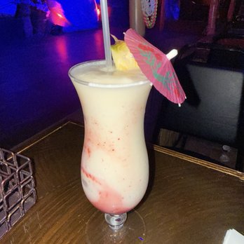 The Tiki Terrace - Frozen Strawberry banana special pina drink - Hawaiian Near Me - Des Plaines, Illinois