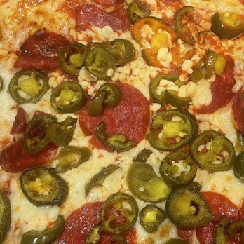 Benito's Pizza - Non melted cheese - Pizza Near Me - Belleville, Michigan