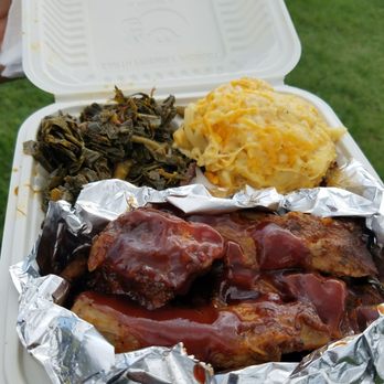 Rash Field Park - BBQ Spareribs, greens and good ole cheesy  mac n cheese.  Comfort food. - Parks Near Me - Baltimore, Maryland
