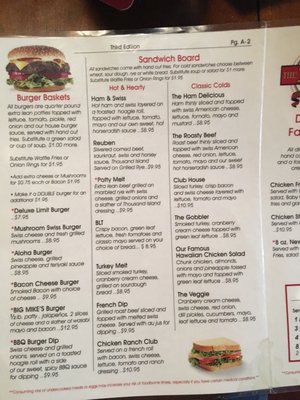 Menu photo 3 The Limit Bar & Grill Centralia, WA