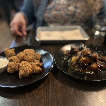 KINSmoke - Appetizers Cajun Shrimp and Burnt pork belly ends. Amazing! - Barbeque Near Me - Healdsburg, California