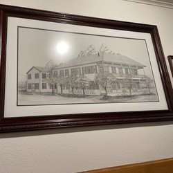 Kloesel's Steak House & Bar - Drawing of old Moore Hotel