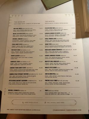 Menu photo 1 Rumi Wine Bar San Diego, CA