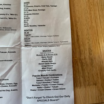 Got'z Grindz - Menu - Japanese Near Me - Kaneohe, Hawaii
