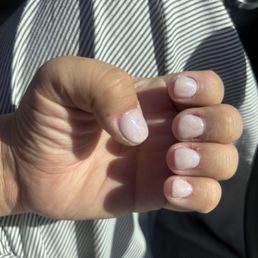 $55 for acrylic overlay on natural nails with gel. $55 for acrylic overlay on natural nails with gel.
