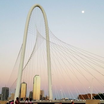 Margaret Hunt Hill Bridge - Beautiful view of The Margaret Hunt Hill Bridge and the Dallas skyline - Local Flavor Near Me - Dallas, Texas Margaret Hunt Hill Bridge - Beautiful view of The Margaret Hunt Hill Bridge and the Dallas skyline - Local Flavor Near Me - Dallas, Texas
